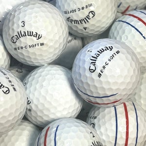12 Near Mint AAAA White Callaway ERC-Soft Used/ Recycled Golf Balls
