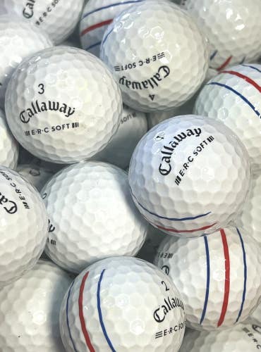 12 Near Mint AAAA White Callaway ERC-Soft Used/ Recycled Golf Balls