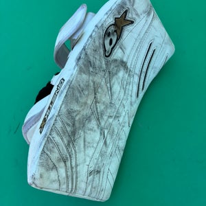 White Junior Brian's GNETiK X5 Goalie  Blockers Regular (Used)