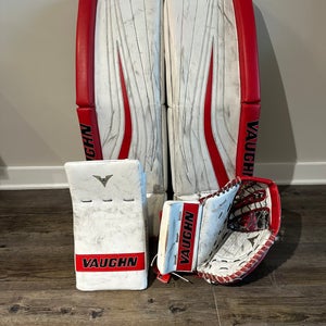 34+2 Vaughn SLR Pro Carbon Leg Pads W/ Velocity V6 1000 Pro Glove & Blocker
