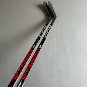 *2 Pack* of New Senior CCM Jetspeed Team Left Hand Pro Stock Hockey Sticks 75 Flex P28