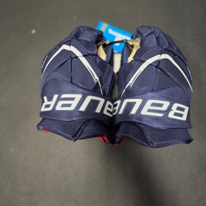 Bauer Vapor Flypro Gloves Intermediate 13" (New) navy/white