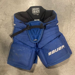 Blue Bauer Supreme S190 Hockey Goalie Pants (Used) | Senior Small
