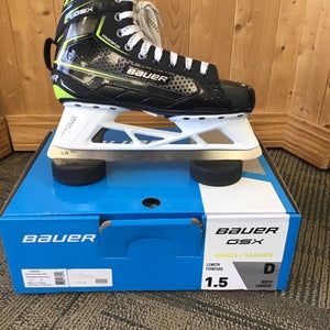 Bauer GSX Hockey Goalie Skates Regular Width Size 1.5 (New)
