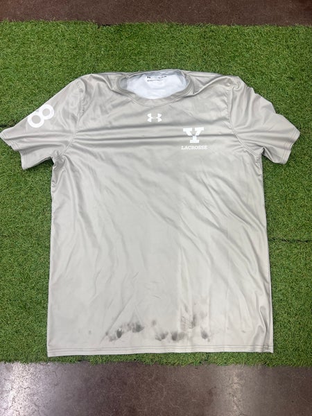 Yale Lacrosse Gray Under Armour T-Shirt (Used)
