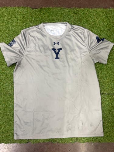 Yale Lacrosse Gray Under Armour T-Shirt (Used)