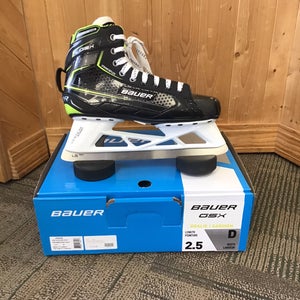 Bauer GSX Hockey Goalie Skates Regular Width Size 2.5 (New)