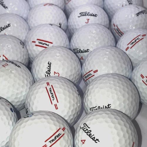 4 Dozen Near Mint AAAA White Titleist TruFeel Used Golf Balls
