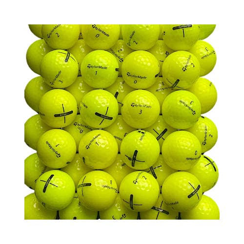 6 Dozen Near Mint AAAA Yellow TaylorMade Distance+ Used Golf Balls