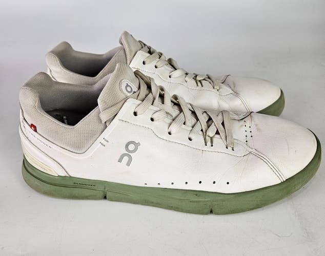 On Cloud The Roger Centre Court Shoes Mens 10 White Leather Walking Sneakers