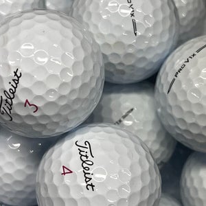 12 Titleist Pro V1x 2023 Near Mint AAAA Used Golf Balls