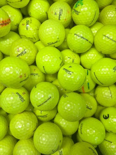 12 Premium AAA Yellow Titleist Pro V1/ PV1x Used Golf Balls