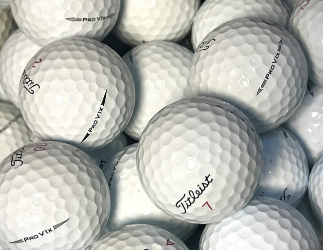 24 Near Mint AAAA Titleist Pro V1x Recycled-Used Golf Balls...Asst. Model Years