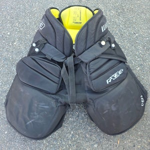 Black Intermediate Large Warrior Ritual x3 E+ Hockey Goalie Pants (Used)