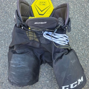 Black Senior Medium CCM Tacks 9060 Hockey Pants (Used)