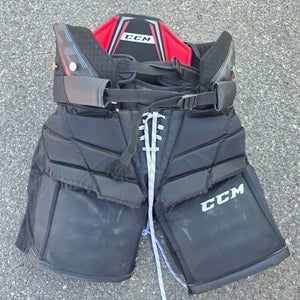 Black Intermediate Medium CCM Axis 1.9 Hockey Goalie Pants (Used)