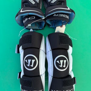 Maverik Lacrosse Gloves 12" + Medium Warrior Elbow pads