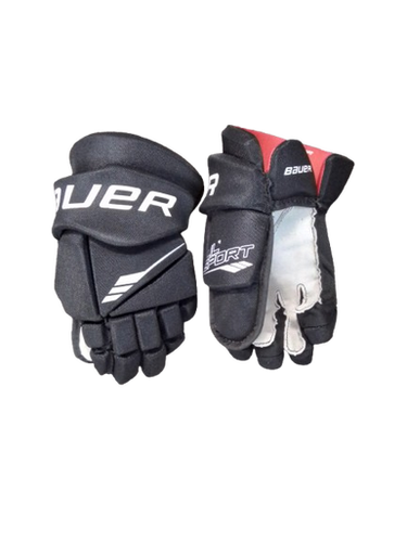 Used Bauer LIL SPORT Junior Gloves Black 12" 11769-S000028169