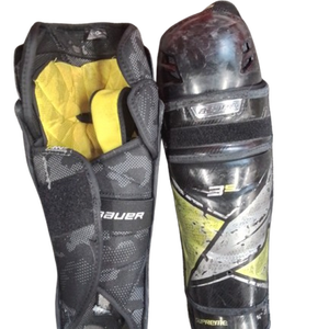 Used Bauer 3S PRO Senior Shin Guards Black 14" 11769-S000028164