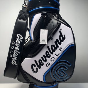 Cleveland Staff Bag Black 6-Way Divide Single Strap Golf Bag NEW