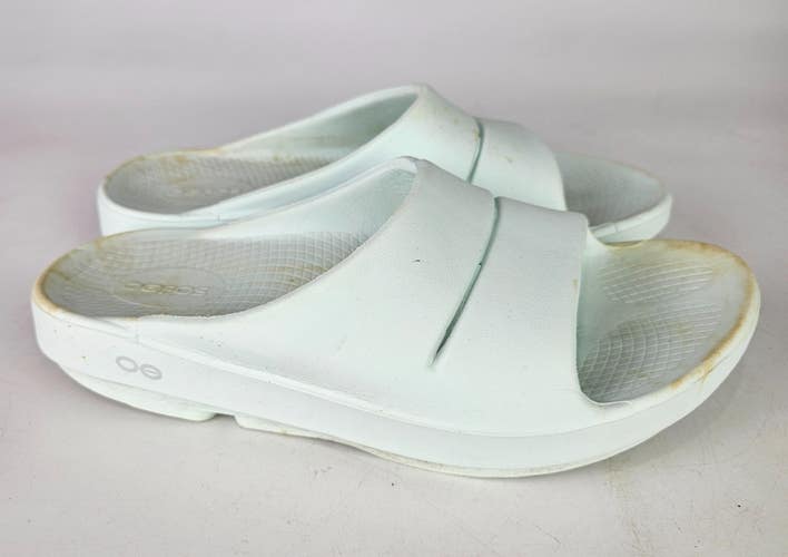 OOFOS OOahh Sport Slide Sandals Recovery Mist Green Women's Size: 9