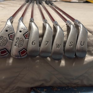 Men's Ping G15 Right Handed Iron Set Regular Flex  Graphite Shaft (Used)