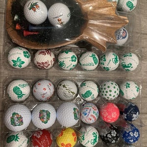 Lot Of 43 Hawaii Kauai LOGO GOLF BALLS - USS ARIZONA with Commeroative Ball mark
