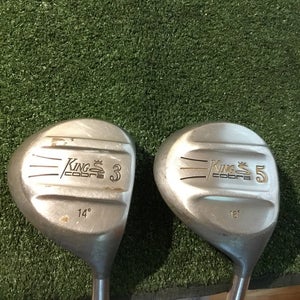 King Cobra Woods Set (3W & 5W) Regular Medium Autoclave Graphite Shafts