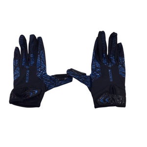 Used NICE WIN FOOTBALL GLOVES FB Gloves Black LG 11760-S000077829