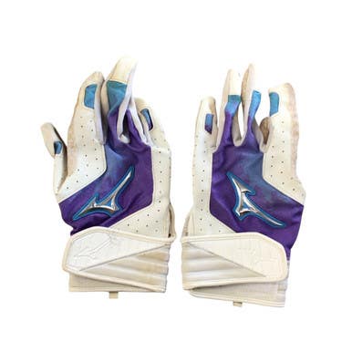 Used Mizuno BB/SB Batting Gloves Purple MD 11760-S000077831