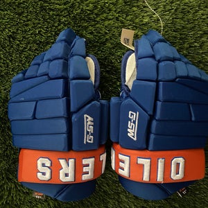 Blue Oilers 99 Junior Gloves 11" (Used)