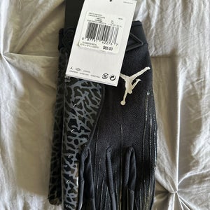Black XL Adult Jordan Gloves (New)