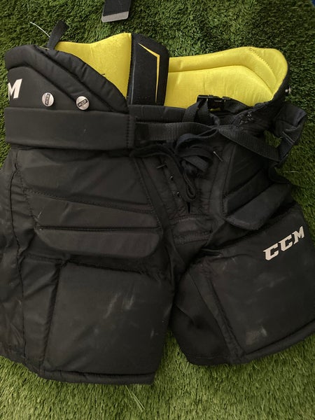 Black Junior Large CCM Premier R1.5 Hockey Goalie Pants (Used)