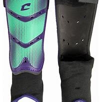 New CHAMPRO LEAGUE SHIN GUARD PUR L 11860-CHPSSG8PUL