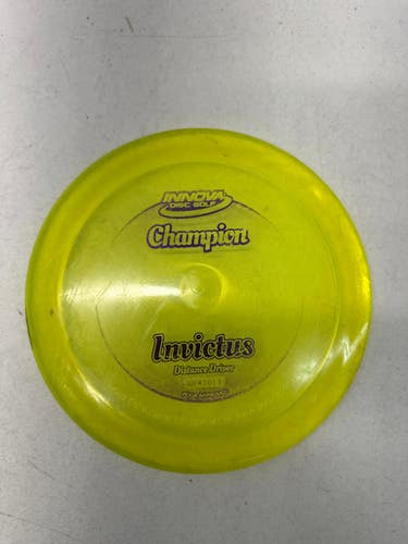 Used Innova CHAMPION INVICTUS Disc Golf Driver Yellow 11835-S000195473