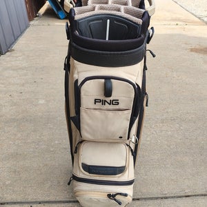 Ping 2024 Pioneer 15 Divider Golf Cart Bag Brown/Black