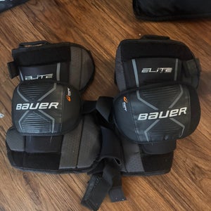 Senior Bauer elite hockey goalie knee guards