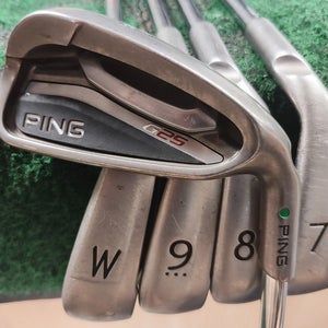 Ping G25 Green Dot Iron Set 6-PW Steel Shaft Stiff Flex CFS +.5" Matching Serial