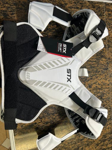 New - NWT - Stx stallion 400 lacrosse chest protector large adjustable adult