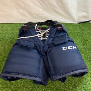 Blue Senior Small CCM Axis 1.9 Hockey Goalie Pants (Used)