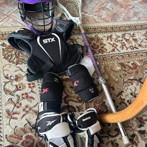 Lacrosse equipment! Full set up. Meets NOCSAE standards