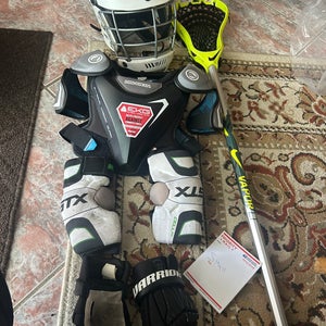 Youth small lacrosse equipment. Meets NOCSAE standards.
