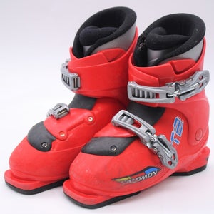 Salomon T2 Kids Ski Boots - Size 1 / Mondo 19 Used