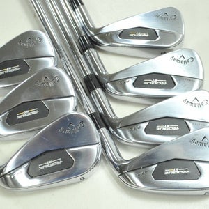 Callaway Rogue ST Pro 4-PW Iron Set Stiff Flex RH Rifle 6.0 Steel  # 186069