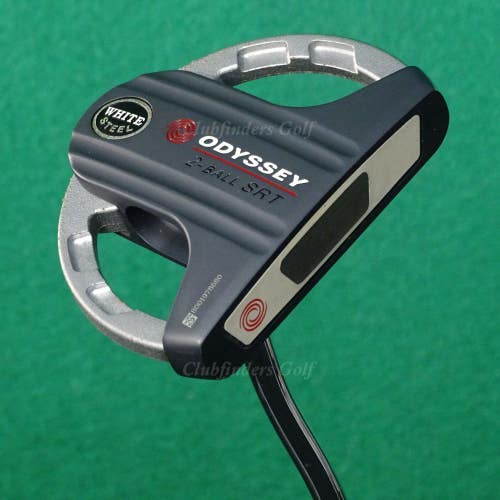 Odyssey White Steel 2-Ball SRT Double-Bend Mallet 34.5" Putter w/ Headcover