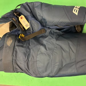 Blue Senior Medium Bauer Supreme Mach Hockey Pants (Used)