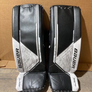 Black 32" Intermediate Bauer Supreme M5 Pro Goalie Leg Pads (Used)