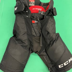Black Junior Large CCM Jetspeed FT4 Hockey Pants (Used)