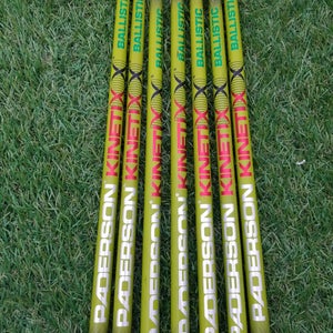 PADERSON KINETIXX BALLISTIC GRAPHITE IRON SHAFT SET STIFF .370" TIP 110G GOOD