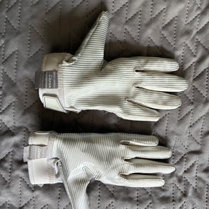 White Adult Small Adidas Adizero Gloves (New)